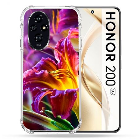 Coque Renforcée Pour Honor 200 5G Fleur Lys Color