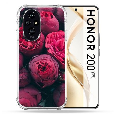 Coque Renforcée Pour Honor 200 5G Fleur Pivoine