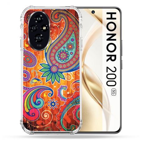 Coque Renforcée Pour Honor 200 5G Fleur Psychedelic