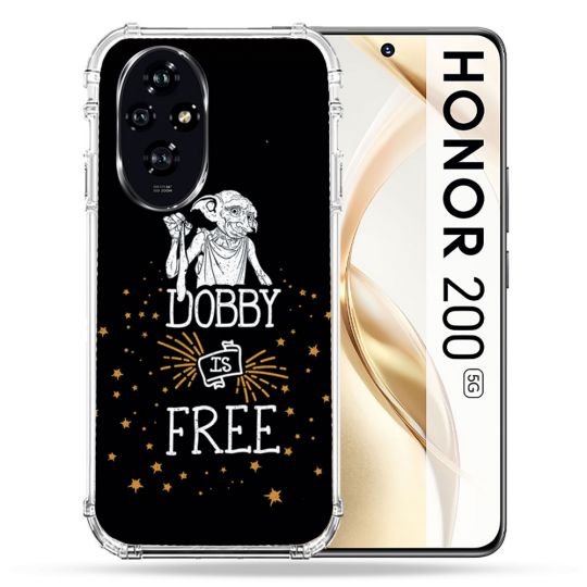 Coque Renforcée Pour Honor 200 5G Harry Potter Dobby Free Noir