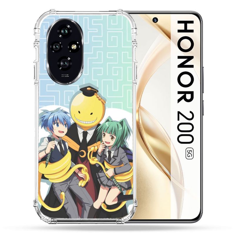 Coque Renforcée Pour Honor 200 5G Manga Assassination Classroom Kuro Trio
