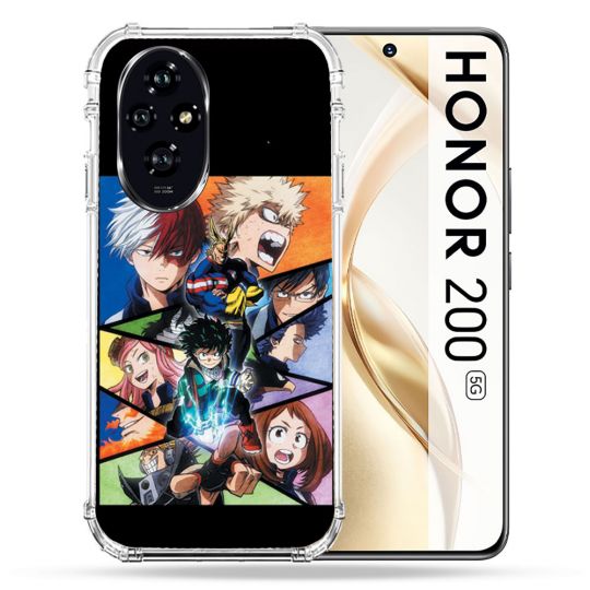 Coque Renforcée Pour Honor 200 5G Manga My Hero Academia Noir