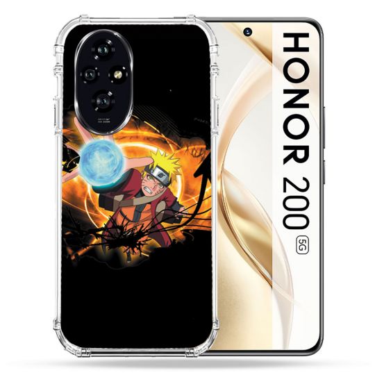 Coque Renforcée Pour Honor 200 5G Manga Naruto Noir
