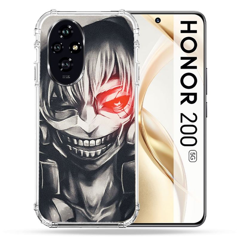 Coque Renforcée Pour Honor 200 5G Manga Tokyo Ghoul Kaneki Noir