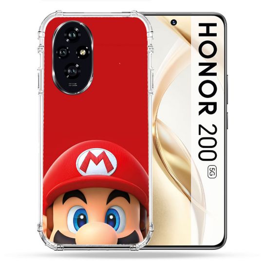 Coque Renforcée Pour Honor 200 5G Mario Rouge
