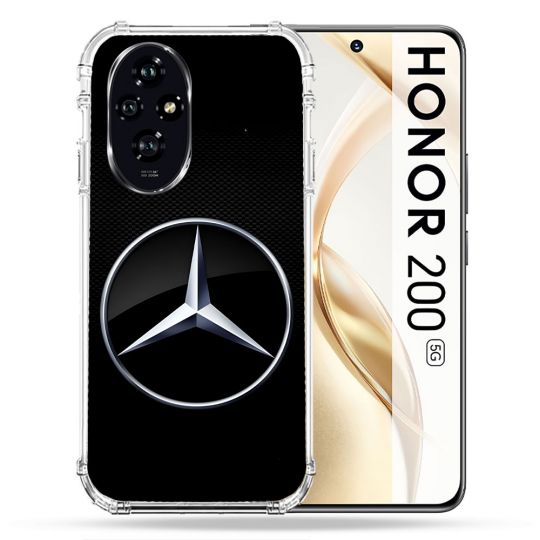 Coque Renforcée Pour Honor 200 5G Mercedes Carbone