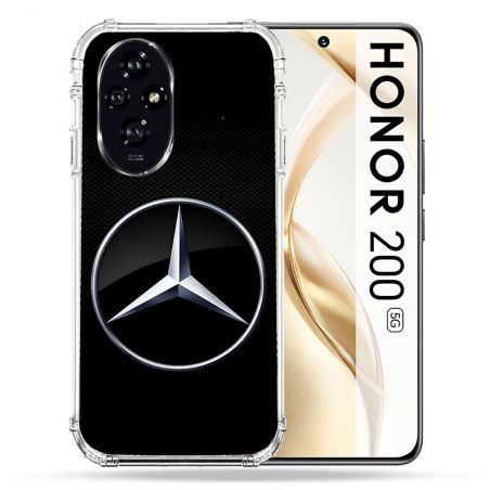 Coque Renforcée Pour Honor 200 5G Mercedes Carbone