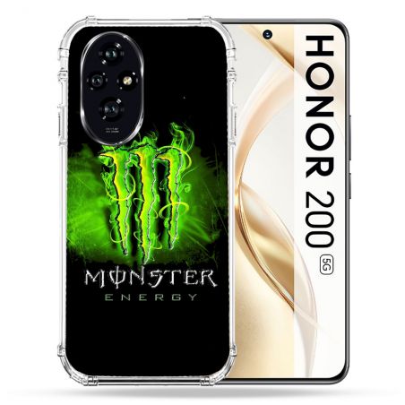 Coque Renforcée Pour Honor 200 5G Monster Energy Vert
