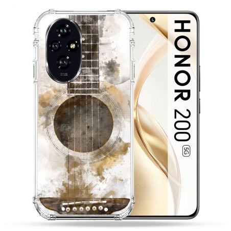 Coque Renforcée Pour Honor 200 5G Musique Guitare Tag