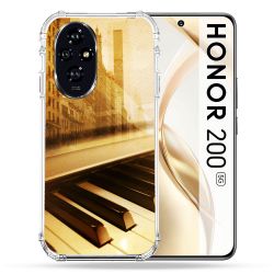 Coque Renforcée Pour Honor 200 5G Musique Piano Retro