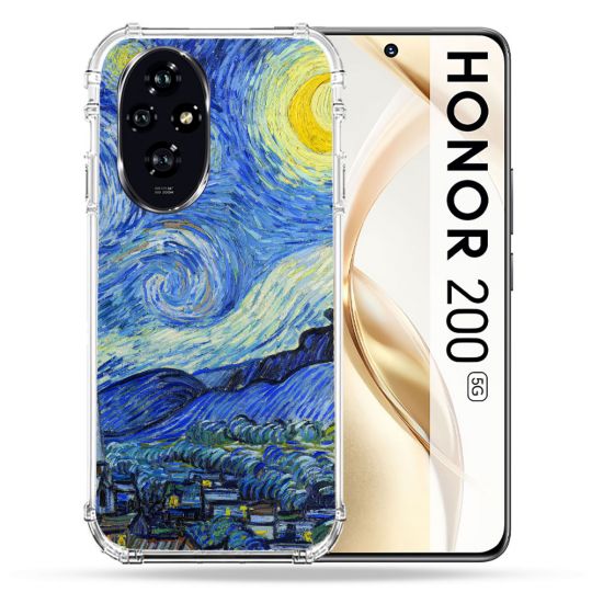Coque Renforcée Pour Honor 200 5G Peinture La nuit étoilée