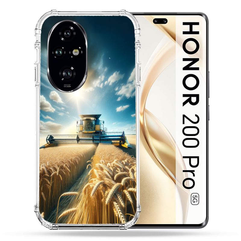 Coque Renforcée Pour Honor 200 Pro 5G Agriculture Moissonneuse Blé