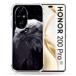 Coque Renforcée Pour Honor 200 Pro 5G Animal Aigle Royal Noir