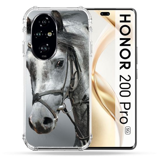 Coque Renforcée Pour Honor 200 Pro 5G Animal Cheval Blanc