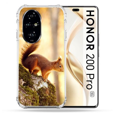 Coque Renforcée Pour Honor 200 Pro 5G Animal Ecureuil Bois