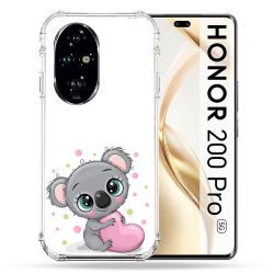 Coque Renforcée Pour Honor 200 Pro 5G Animal Koala Cœur
