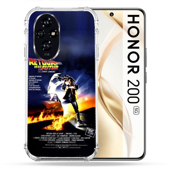 Coque Renforcée Pour Honor 200 5G Retour Vers Le Futur Affiche