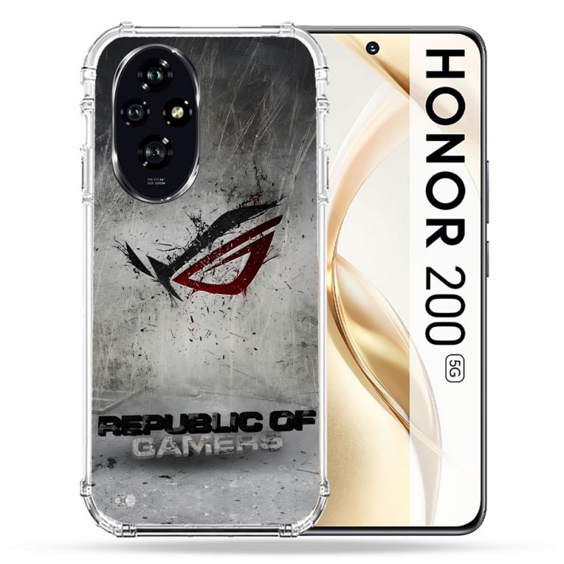 Coque Renforcée Pour Honor 200 5G ROG Gris