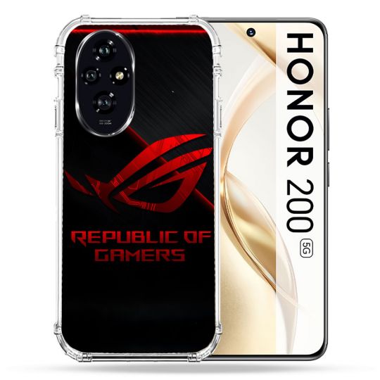 Coque Renforcée Pour Honor 200 5G ROG Rouge