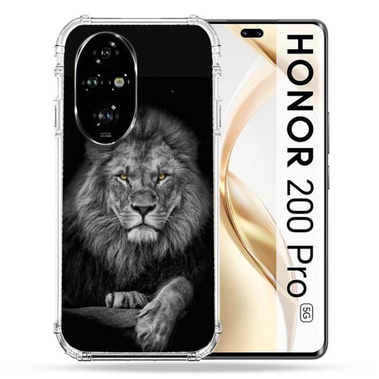 Coque Renforcée Pour Honor 200 Pro 5G Animal Lion Majestueux