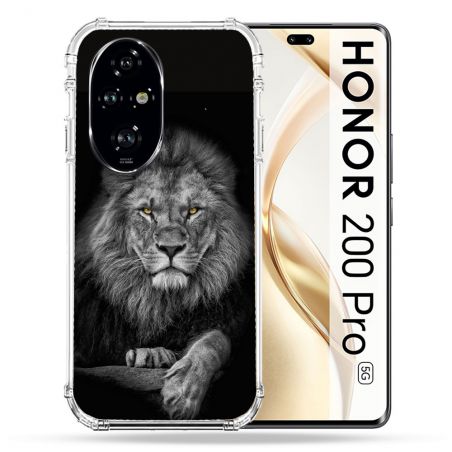 Coque Renforcée Pour Honor 200 Pro 5G Animal Lion Majestueux