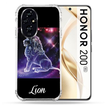 Coque Renforcée Pour Honor 200 5G Signe Zodiaque 2 Lion