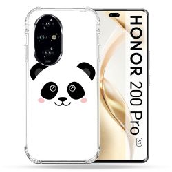 Coque Renforcée Pour Honor 200 Pro 5G Animal Panda Blanc