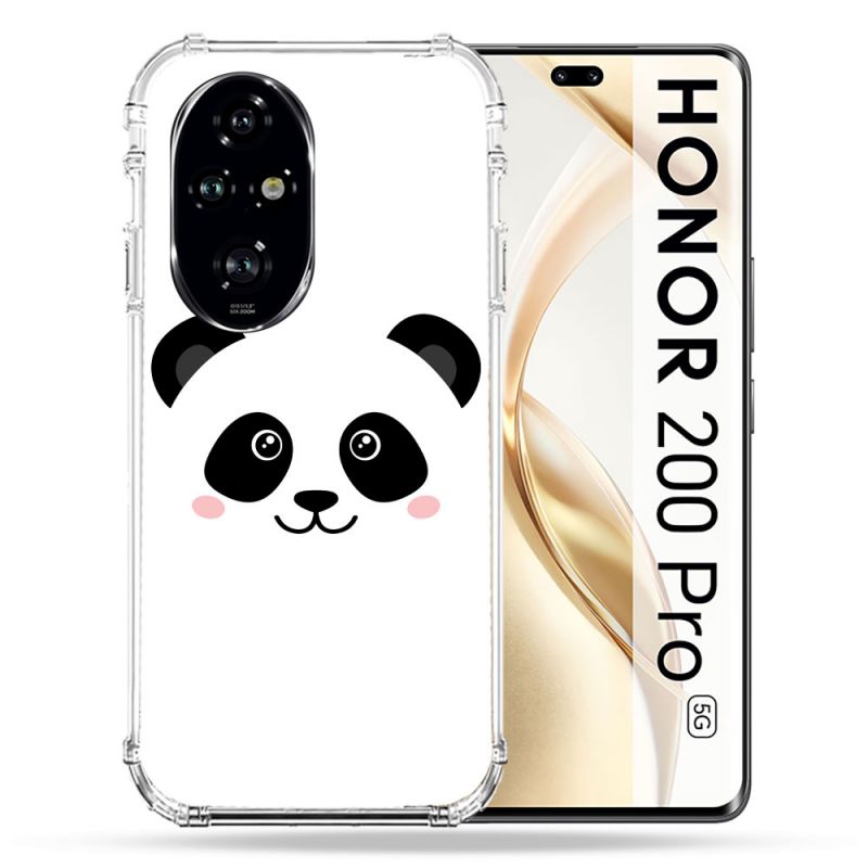 Coque Renforcée Pour Honor 200 Pro 5G Animal Panda Blanc