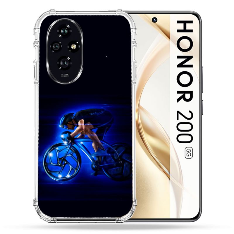 Coque Renforcée Pour Honor 200 5G Sport Cyclisme Bleu
