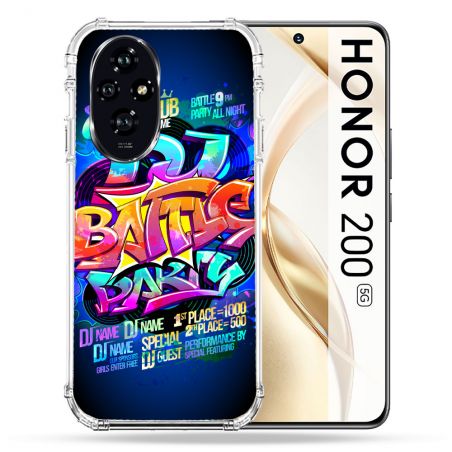 Coque Renforcée Pour Honor 200 5G Street Art Rap