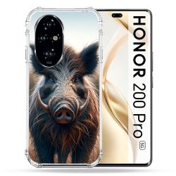 Coque Renforcée Pour Honor 200 Pro 5G Chasse Sanglier Attaque