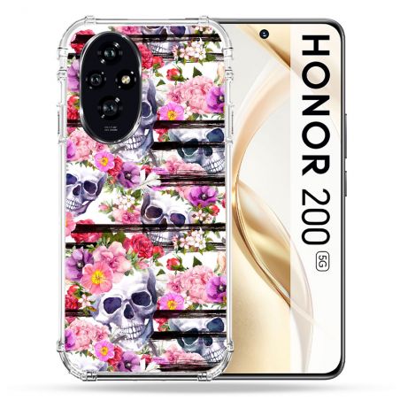 Coque Renforcée Pour Honor 200 5G Tete de Mort Pattern