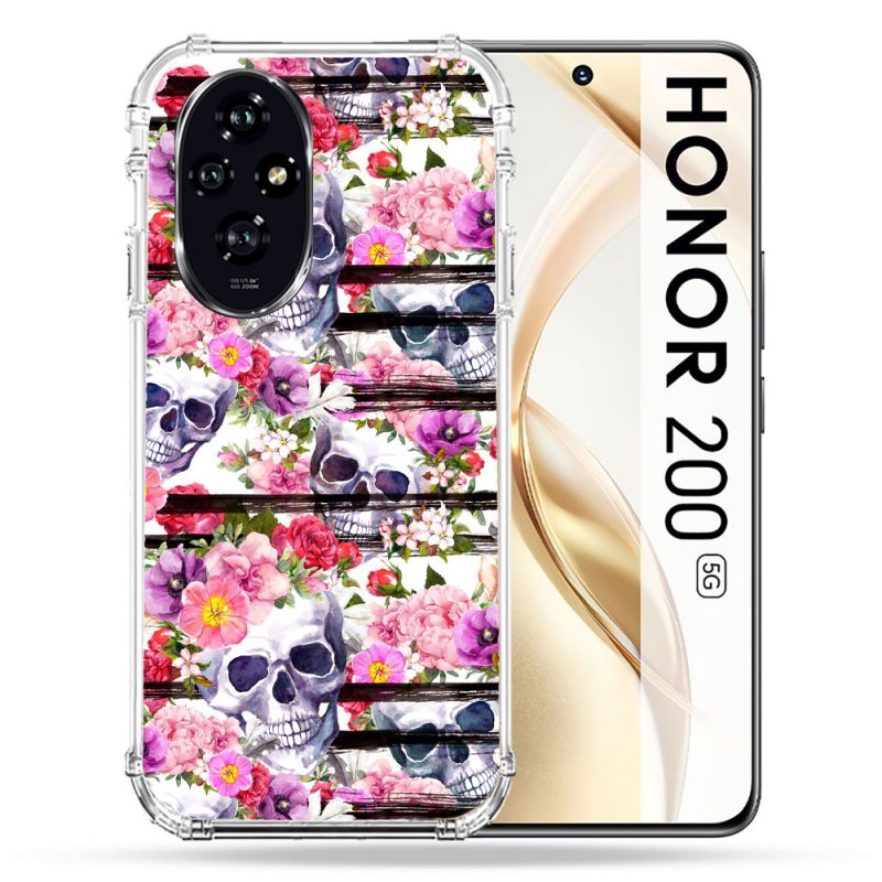 Coque Renforcée Pour Honor 200 5G Tete de Mort Pattern