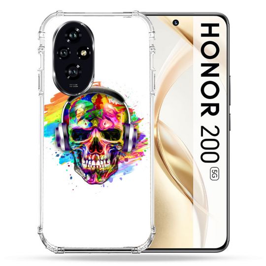 Coque Renforcée Pour Honor 200 5G Tete de Mort Tag