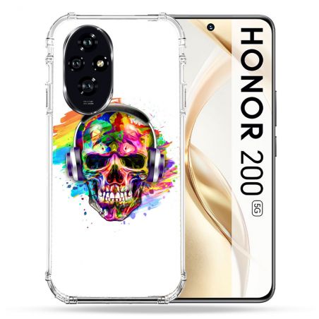 Coque Renforcée Pour Honor 200 5G Tete de Mort Tag