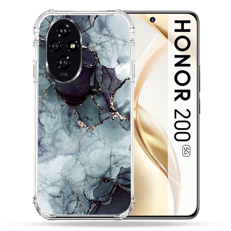 Coque Renforcée Pour Honor 200 5G Texture Marbre Gris