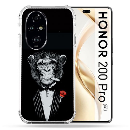 Coque Renforcée Pour Honor 200 Pro 5G Decale Singe Mafia