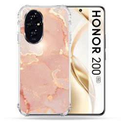 Coque Renforcée Pour Honor 200 5G Texture Marbre Rose