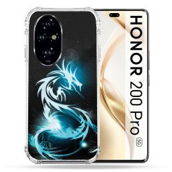 Coque Renforcée Pour Honor 200 Pro 5G Fantastique Dragon Bleu