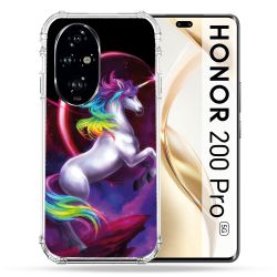 Coque Renforcée Pour Honor 200 Pro 5G Fantastique Licorne Arc en ciel