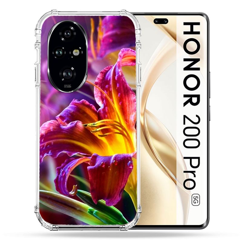 Coque Renforcée Pour Honor 200 Pro 5G Fleur Lys Color