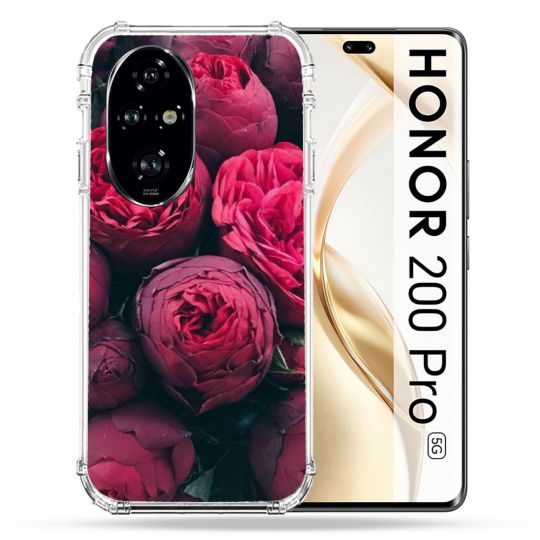 Coque Renforcée Pour Honor 200 Pro 5G Fleur Pivoine