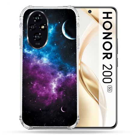 Coque Renforcée Pour Honor 200 5G Univers Bleu Violet