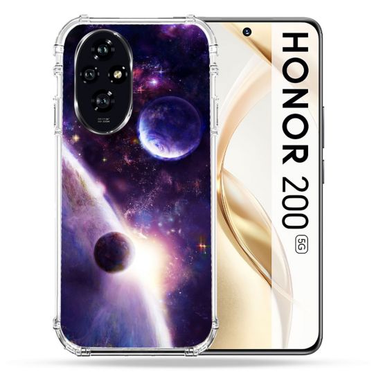 Coque Renforcée Pour Honor 200 5G Univers Planete Stellaire