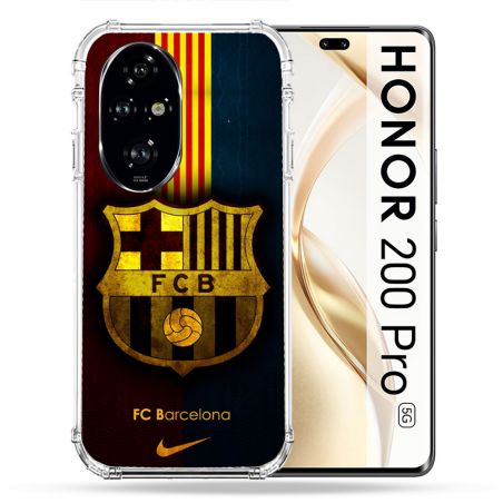 Coque Renforcée Pour Honor 200 Pro 5G Foot FC Barcelone Vintage