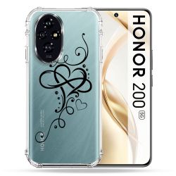 Coque Transparente Pour Honor 200 5G Cœur infini