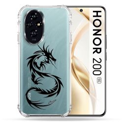 Coque Transparente Pour Honor 200 5G Dragon Noir