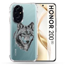 Coque Transparente Pour Honor 200 5G Loup