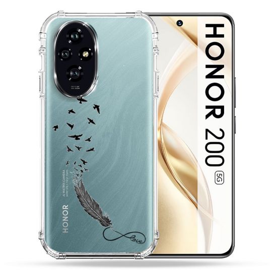 Coque Transparente Pour Honor 200 5G Plume Infini