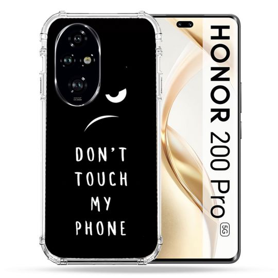 Coque Renforcée Pour Honor 200 Pro 5G Humour Don't Touch